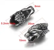 BRONZE Cord End Beads - Panther - 109 pieces!