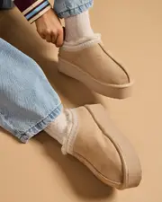 [Mooloola] Mooloola Women's Ollie Slippers in Dark Sand Size 09 09 Dark Sand