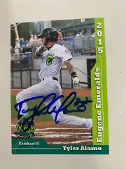 Tyler Alamo 2015 Signed Eugene Emeralds Team Card