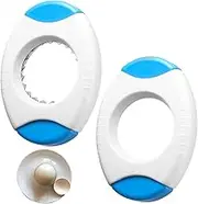2 Pack Egg Shell Opener, Egg Cutter for Hard Boiled Eggs Compact Egg Topper Kitchen Tool Easy to Use Practical Egg Cracker Tool Soft Boiled Egg Peeler for Quickly Cutting off The Tops of Cooked Eggs