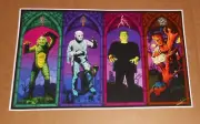 Classic Monsters Poster 2011 Print 11x17 Gizmonic Mystery Science Theatre HALLOW