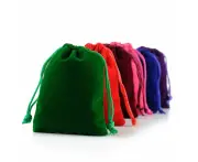 60PCS Small Velvet Cloth Drawstring Bags Gift Jewelry Ring Pouch Earring Favor-5*7ccm