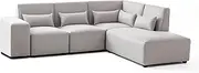 5 Seater Modular Lounge Set Right Corner Suite Sofa Fabric Sectional Ottoman Couch Chaise