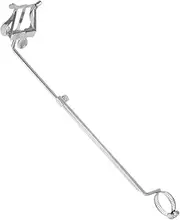 UPKOCH Flute Sheet Music Holder Flip Folder for Trumpet Score Reading Clip Trumpet Music Clip Clarinet Marching Lyre Music Holder Music Instrument Accessories Score Clamp Silver Iron