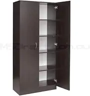 New 2 Door Pantry Linen Storage Cupboard/Shelf Wardrobe/Kitchen/Laundry