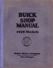1929 Buick Service Shop Repair Manual Book Engine Drivetrain Electrical OEM