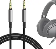 Geekria Audio Cable Compatible with Sony WH-1000XM6/1000XM5 ULT WEAR WH-XB920N MDR-1AM2 INZONE H5 Headphones, 1/8" (3.5mm) to 3.5mm Braided Nylon Replacement Stereo Cord (4 ft/1.2 m)