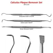 Dental Tartar Remover Plaque Sickle Scaler Jacquette Calculus Tooth Scraper 3Pcs