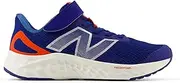[New Balance] Kids Fresh Foam Arishi V4 Bungee Lace with Top Strap Running Sport Sneakers Shoes Inkwell/Neo Flame/Silver Metallic 12 M