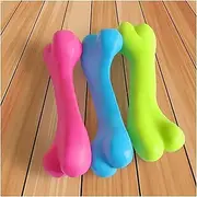 Dog TPR Bone Shape Chew Toys Soft Rubber Traning Puppy Tooth Cleaning Pets Supplies Candy Color Bite-resistant Teeth Care Stick cleaning expends energy grinding teeth
