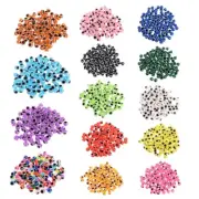 100x Blue/Color Eye Round Beads Resin for Evil Eye Beads for Jewelry Makin