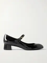 [Stuart Weitzman] Stuart Weitzman - Vivienne Patent-leather Mary Jane Pumps - Black - US8 US 8 Black