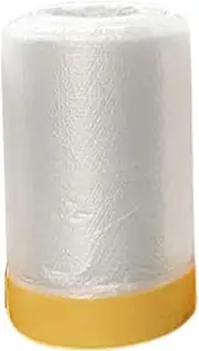 Paint Adhesive Protective Film,Pre-Taped Paint Protection Film Waterproof - Automotive Covering Appliance Protection Automotive Painting Covering Masking Film Drop Cloth for Wall