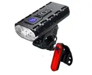 Bike Lights for Night Riding Most Powerful Mountain Bike Light 8000 Rechargeable Bicycle Lights Front Rear MTB