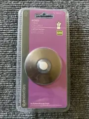 Wired LED Lighted Doorbell Button by Style Selections - Nickel Finish