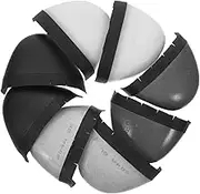 JEWEDECO 4 Pair Labor Protection Safety Guard Shoe Guards Metal Roofing Shoes Safety Toe Caps Snow Steel Nail Shoe Cover Steel Toe Slip on Safety Shoe Covers Boot Guard