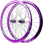 700C Wheelset Thru Axle Road Bike Wheels Disc Brake Bearing Hubs Front Back Aluminium Alloy Rims Cassette 8 9 10 11 12 Speed (Color : Thru Axle, Size : Front 12 * 100 Rear 12 * 142)