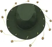 [Generic] Australian Hat with Cork Head Guard Caps Fancy Style Fashion Fashionable Outdoor Dress Hats Sun Hat for Adult Unisex