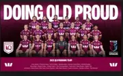 2025 QLD MAROONS STATE OF ORIGIN NRL RUGBY TEAM POSTER,FREE POST,1