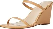 [The Drop] Women's Sophia Two-Strap Wedge,Doe Tan, 7