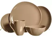 DIANE VON FURSTENBERG DVF Home Pebblestone Smoke 5 Piece Place Setting New