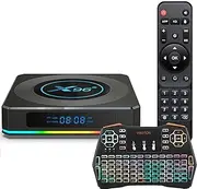Android 11.0 TV Box, 4GB+64GB Smart TV Box Amlogic S905X4 USB 3.0 Ultra HD 1080P 8K HDR WiFi 2.4Ghz 5.8Ghz Bluetooth 4.1 Set Top Box,4gb+32gb