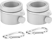 2 x Flag Pole Rings 1 Inch Swivel Mounting Rings Aluminium Alloy Flag Clip with Adjustable Screw