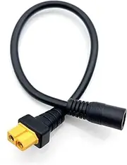 XT60 Plug Male Female to DC 5.5 * 2.1mm 5.5 * 2.5mm Connector Battery Adapter Cable 5521 5525 Wire for RC Battery Charge Connector(Male 5.5-2.1 18awg)