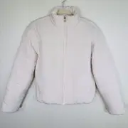 Travis Mathew Jacket Womens Small Mont Blanc Puffer Cozy Zip Up Cloud White NEW