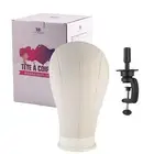 24'' Wig Cork Canvas Block Head Making Holder Clamp Manikin Mannequin Cork Head