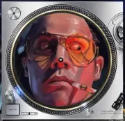 DJ Hunter S Thompson #1 Gonzo Slipmat Turntable 12" Record Player Audiophile