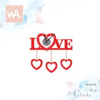 在飛比找蝦皮商城優惠-Wall Art 現貨 設計壁貼時鐘 LOVE 愛 掃描機芯