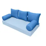 |COVER ONLY| STYLE 3 Full Bolster Pillow Daybed Porch Swing Knife Edge AD102