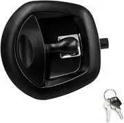 Whale Tail Lock - for Trailers Trucks - Replace Old Or Damaged Ones Directly Made of High-Quality Material Metal, Black