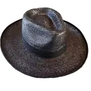 BRIXTON STRAW COWBOY SMALL 7 (56 CM) BLACK