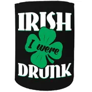 Alcohol Alcohol Alcohol Stubby Holder - Irish I Were Drunk Drinking - Funny Novelty Birthday Gift Joke Beer Can Bottle