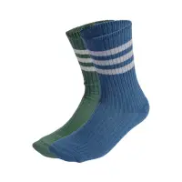 在飛比找momo購物網優惠-【adidas 愛迪達】男中筒襪-兩雙入-兩色 襪子 長襪 