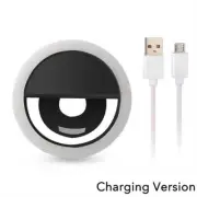 Wireless Selfie Ring Light LEDs Clip Camera Light iPhone Samsung USB Portable