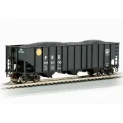 Bachmann 18713 HO 100-Ton 3-Bay Hopper, PRR/Yellow Ball #226136