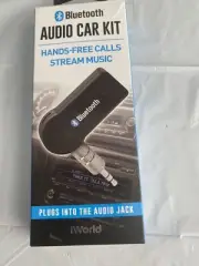 iWorld Bluetooth audio car kit wireless streaming music+hands free phone calls