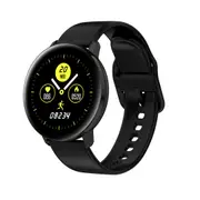 TD28 1.3inch Full Touch Screen Heart Rate Blood Pressure Oxygen Monitor Weather Push Smart Watch BLACK COLOR