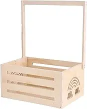 LeoLeozz Toddler Wardrobe with Handle | Shower Closet Wooden Wardrobe with Handle - Kids Bathing Storage Basket Clothes Rack Large Capacity for Towels, Clothes