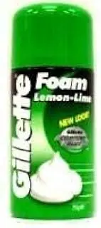 3 PACK OF Gillette Shaving Cream Lemon/Lime 250G