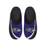 FOCO NFL Men's NFL Baltimore Ravens 2022 Big Logo Color Edge Slippers