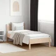 vidaXL Bed Frame without Mattress 92x187 cm Single Solid Wood Pine