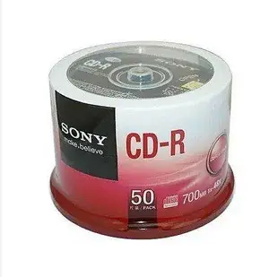 角落唱片* 原裝正品SONY索尼CD-R 刻錄光盤 700MB  50片裝 空白光盤 刻錄碟時光光碟