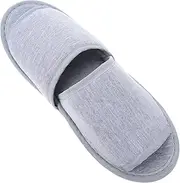 Hotel Supplies Folding Slippers Lightweight Stain Resistant Soft Cotton Non-slip Sole Easy to Carry