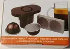 Reusable Vertuo Pods Tool Kit 100 Aluminum Foil Stickers Refill Nespresso Coffee