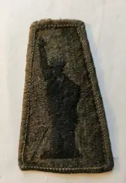New York State Empire Division US Army Arm Patch, Olive Drab, Statue of Liberty