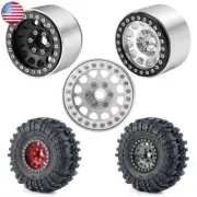 For 1/10 RC SCX10 Wraith RC4WD 90034 1.9'' Metal Alloy Beadlock Wheel Rim & Tire